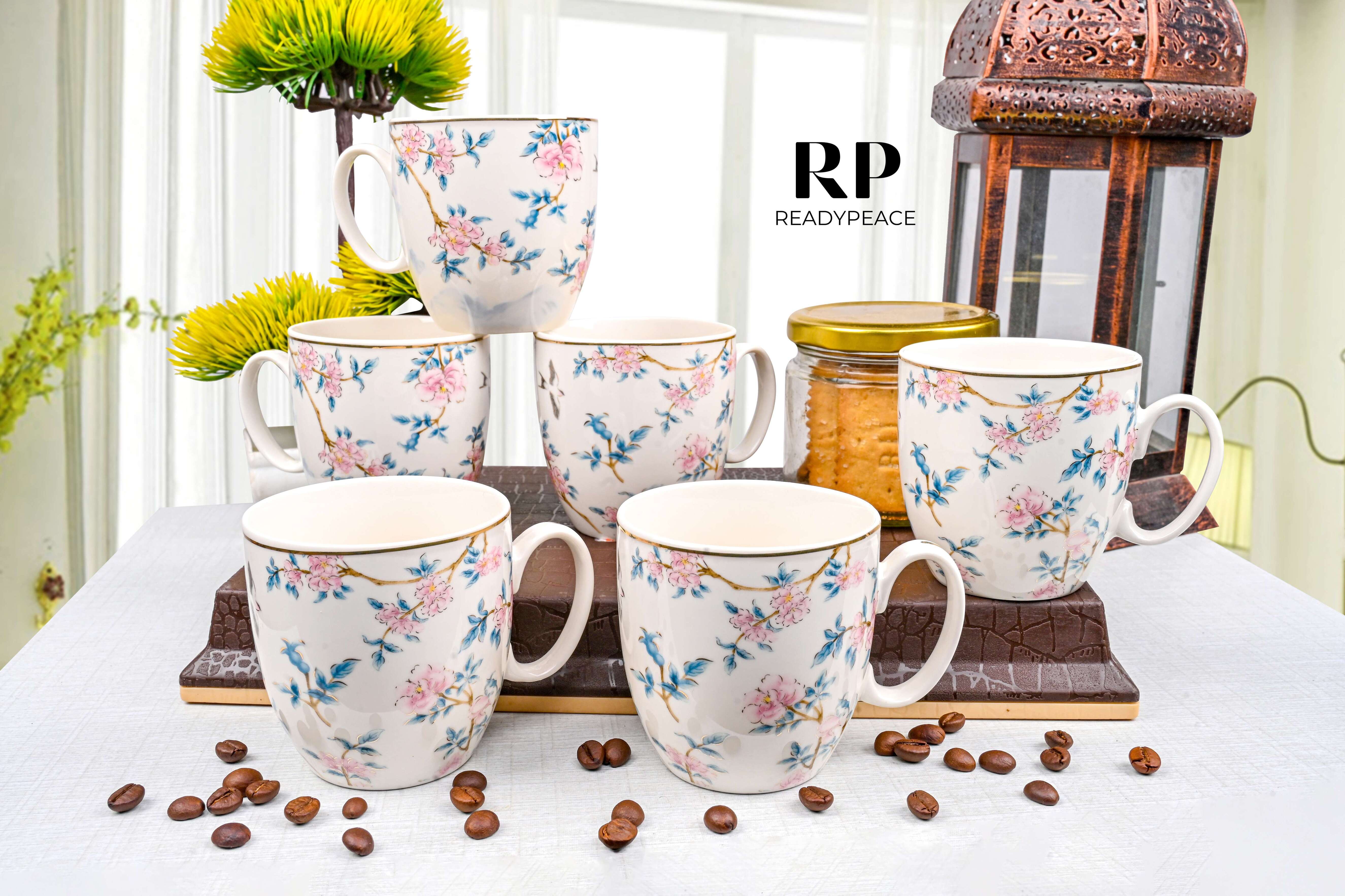 Victorion Birdo Fine Bone China Mug (Set of 6)