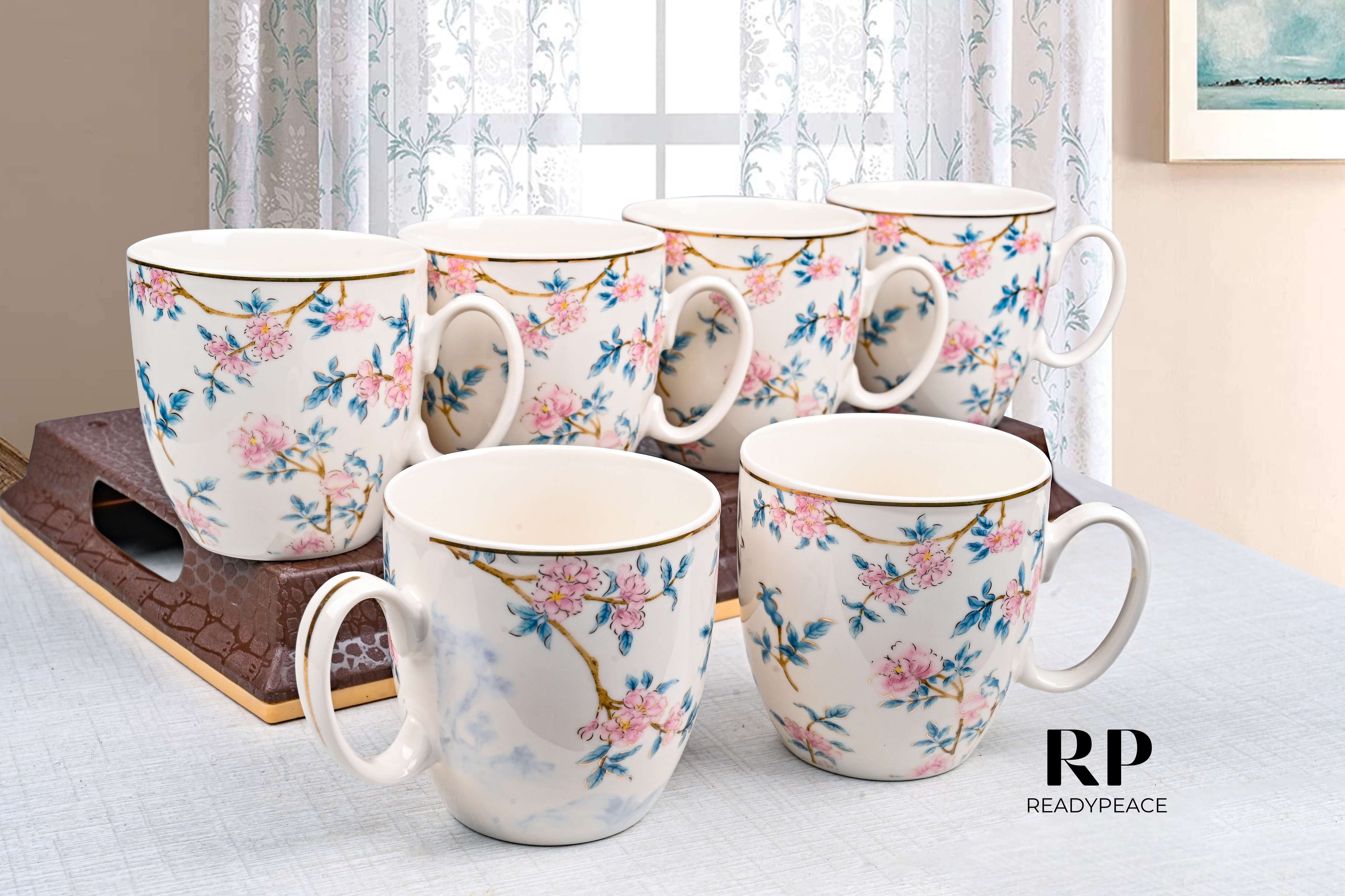 Victorion Birdo Fine Bone China Mug (Set of 6)