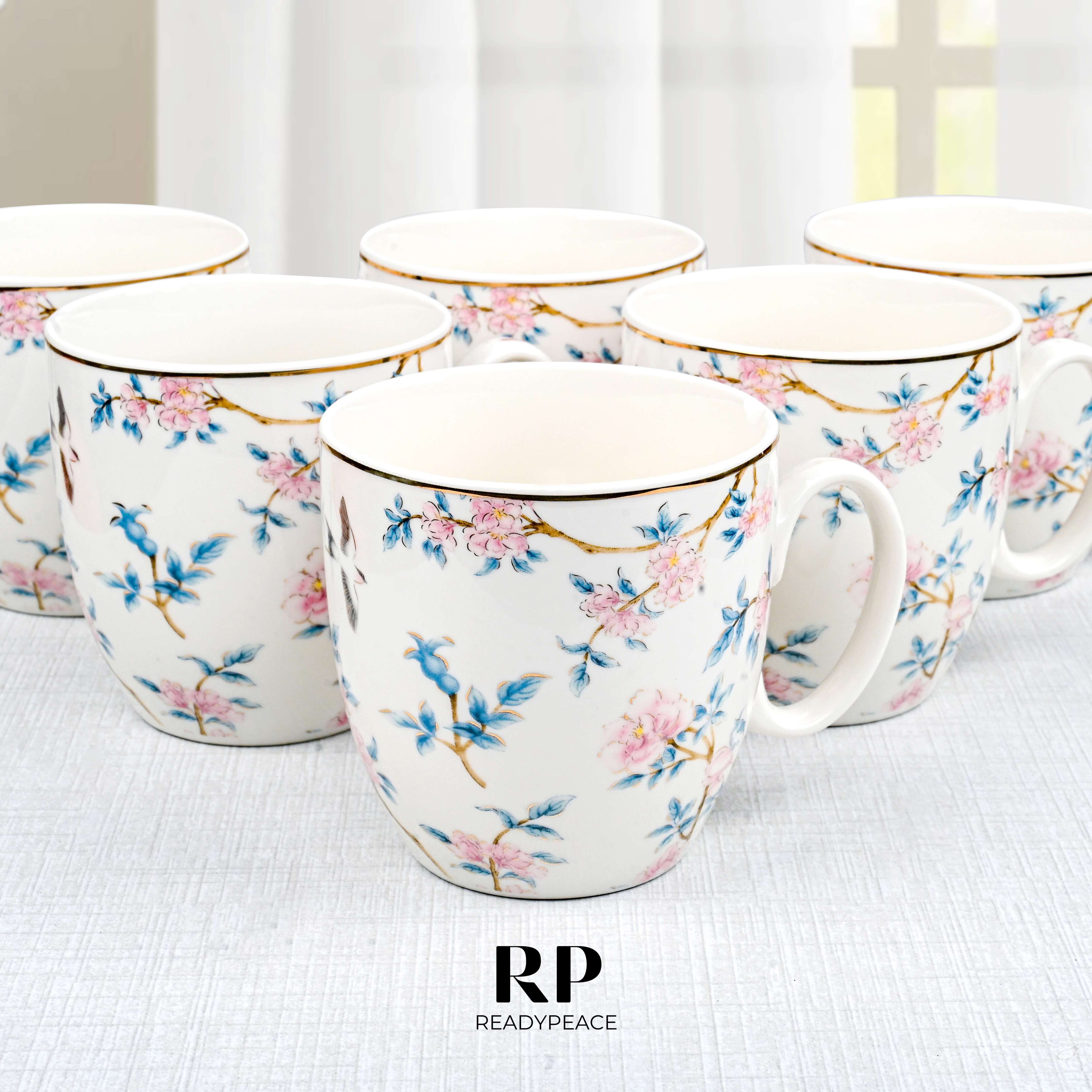 Victorion Birdo Fine Bone China Mug (Set of 6)