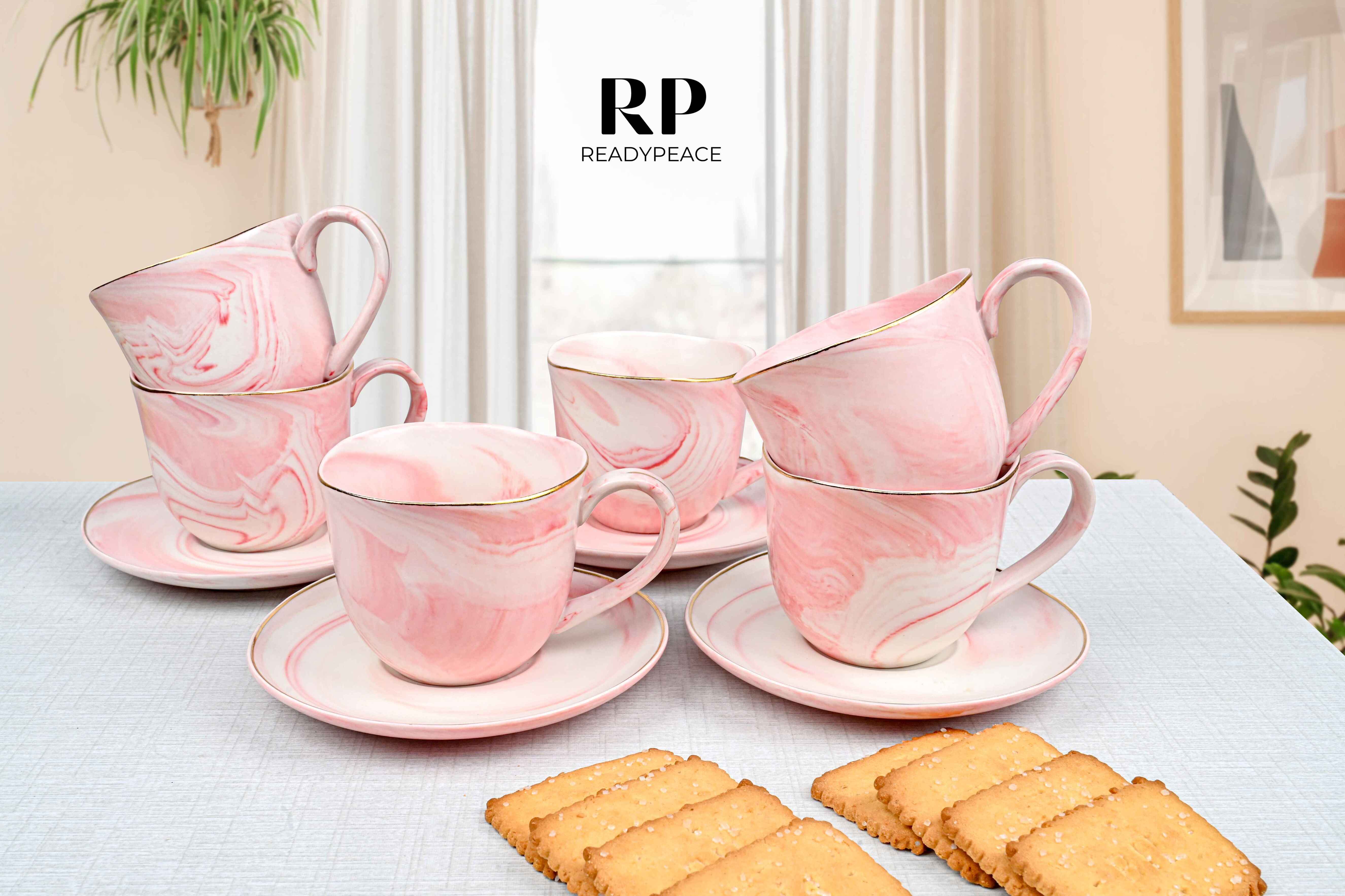 Premium Melody Cup & Saucer Set of 6