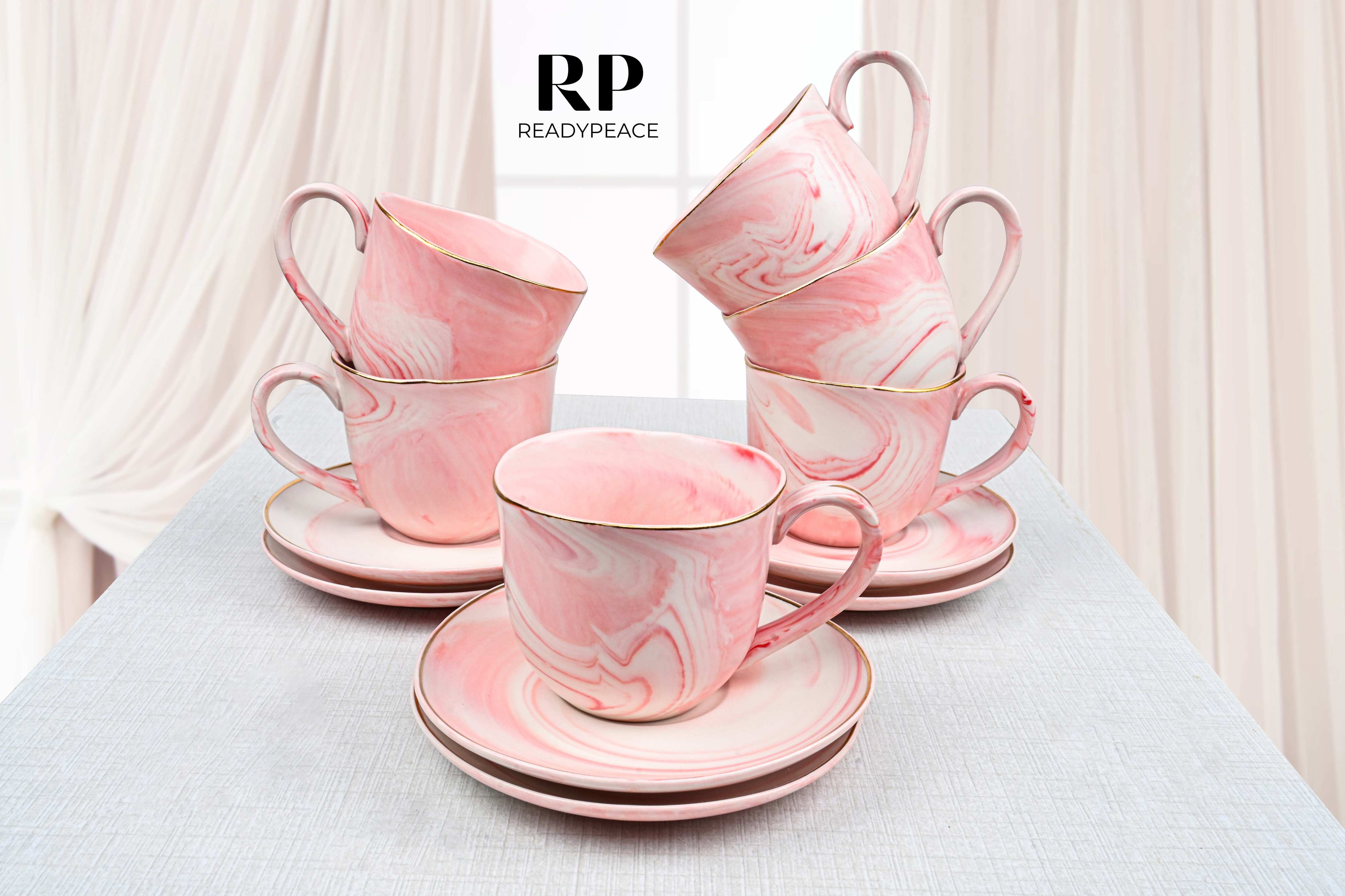 Premium Melody Cup & Saucer Set of 6