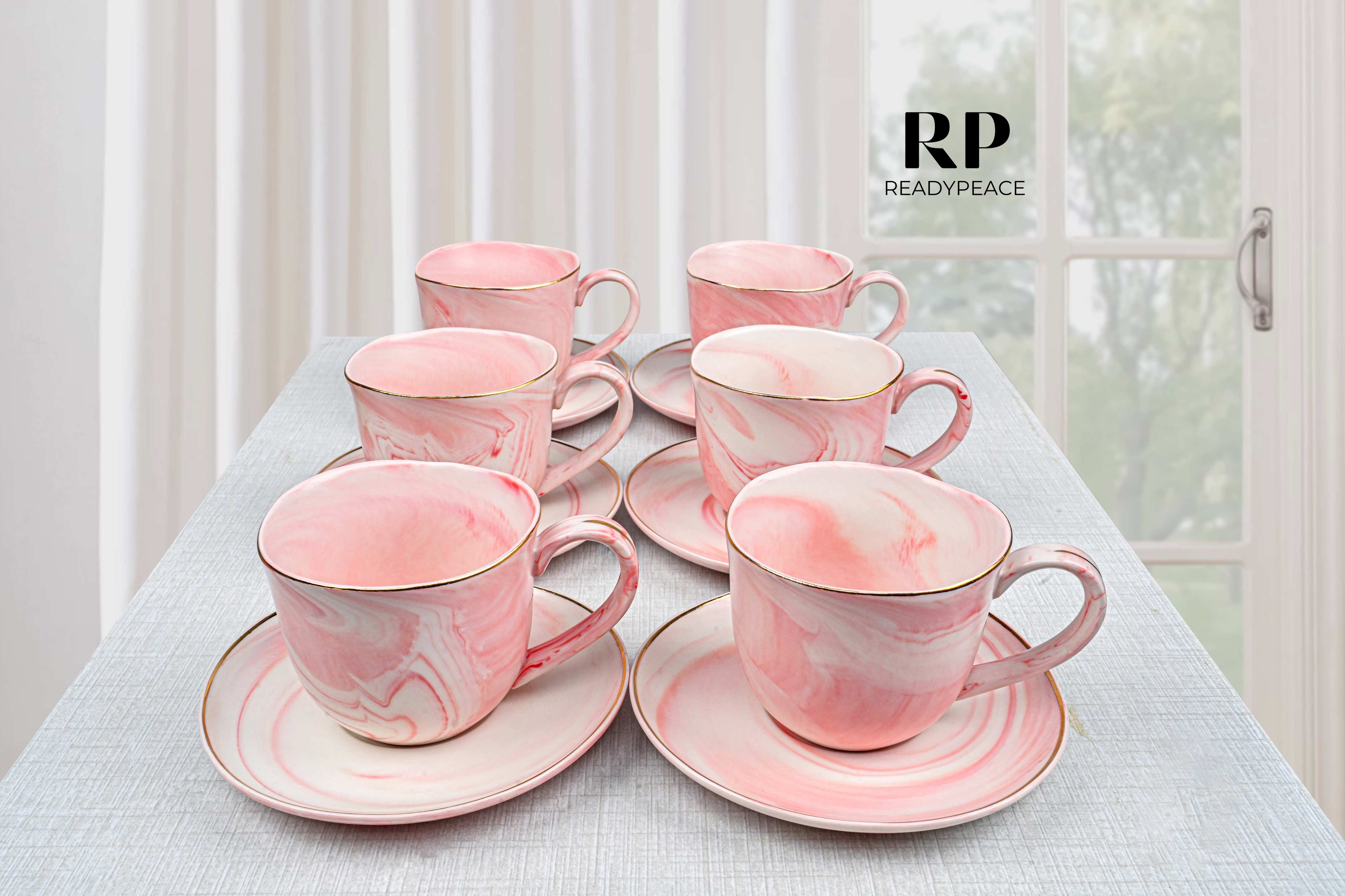 Premium Melody Cup & Saucer Set of 6