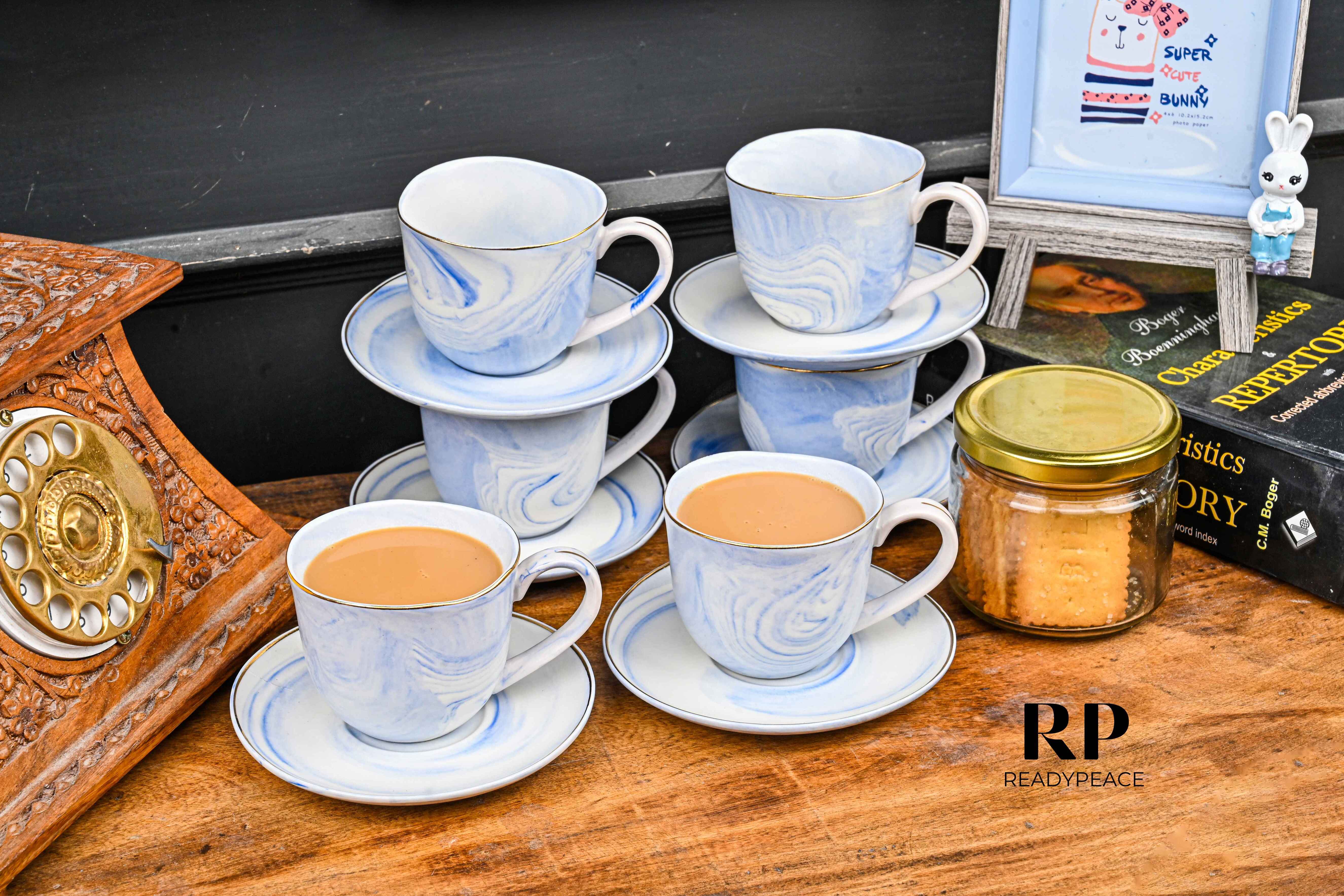 Premium Melody Cup & Saucer Set of 6