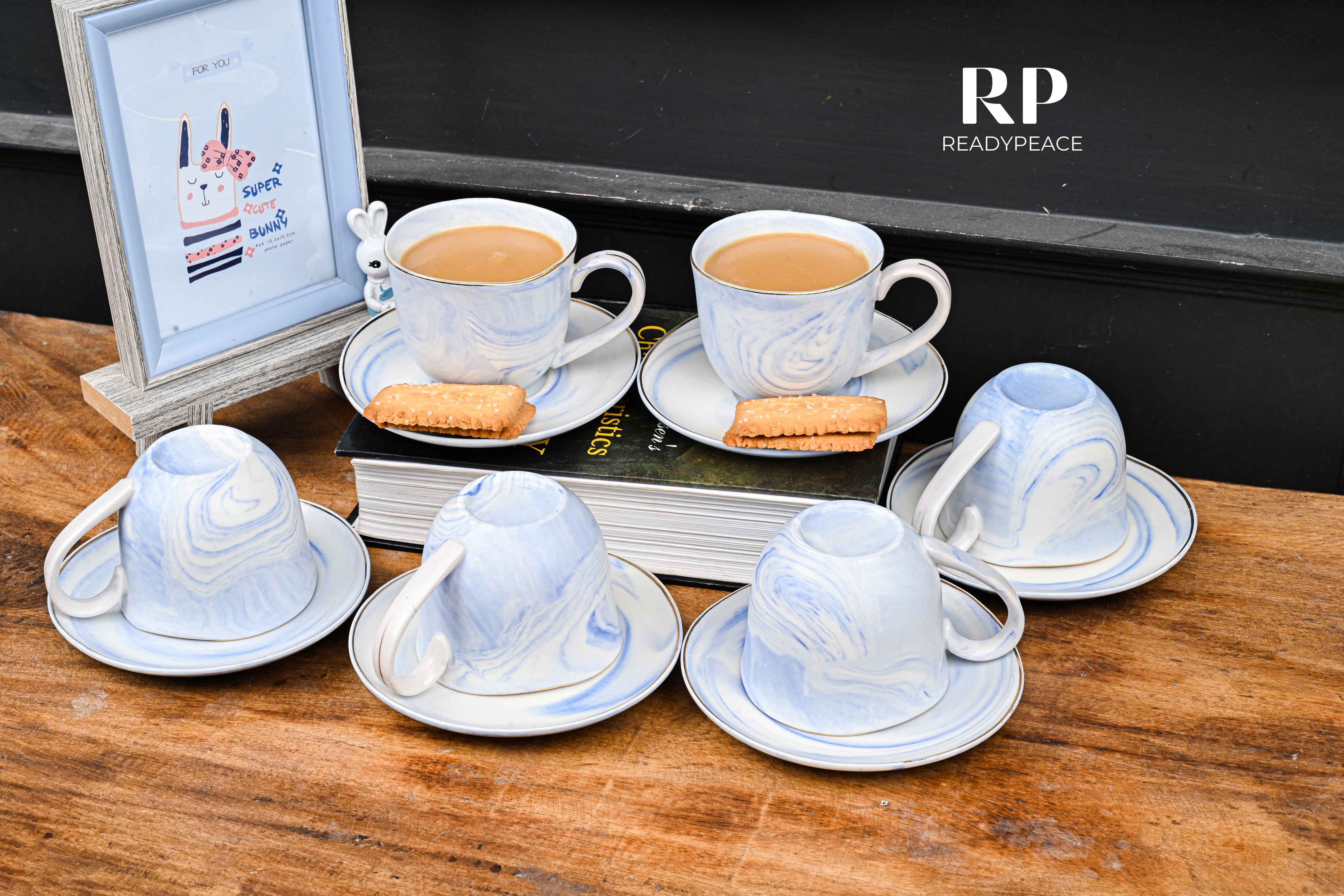 Premium Melody Cup & Saucer Set of 6