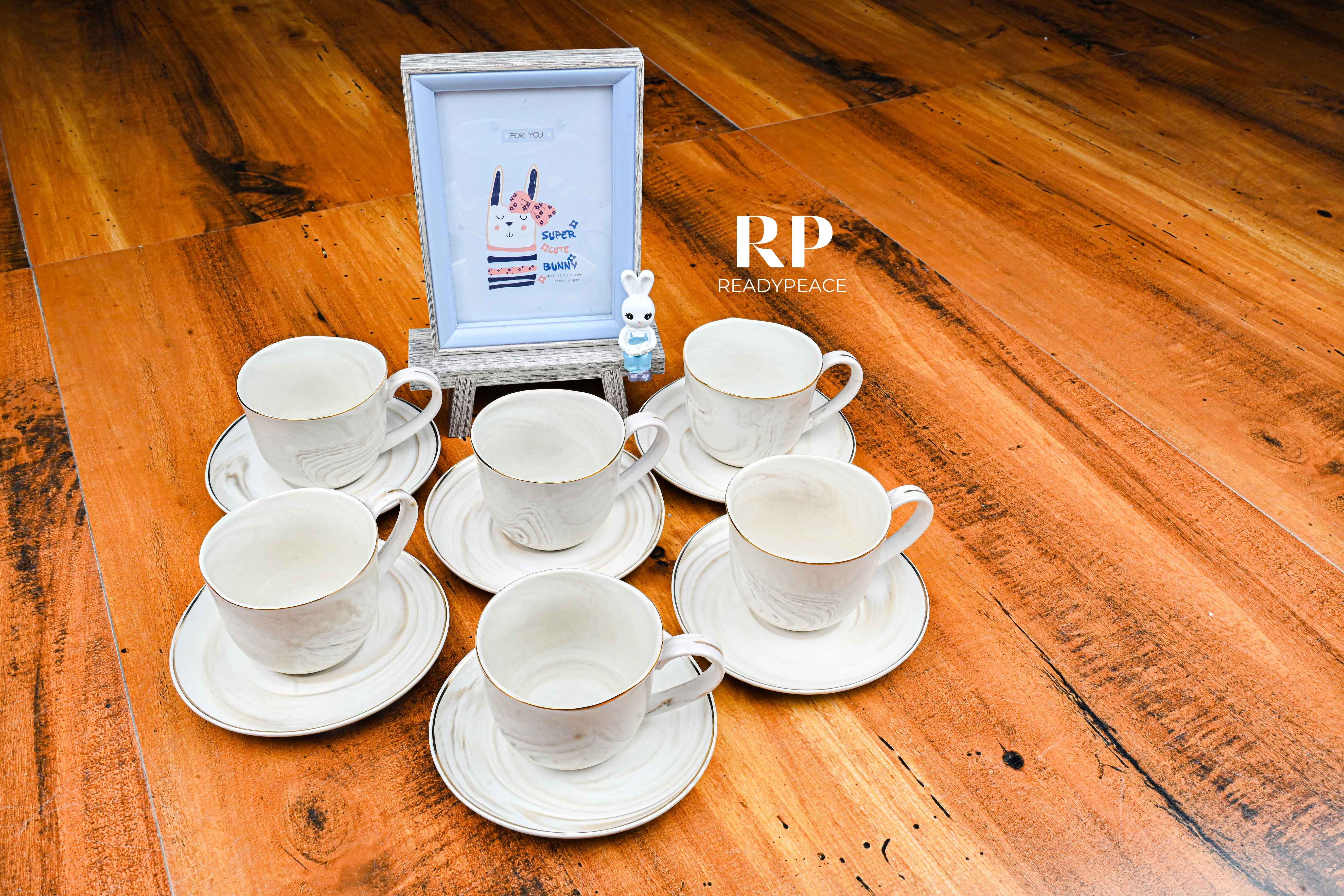 Premium Melody Cup & Saucer Set of 6