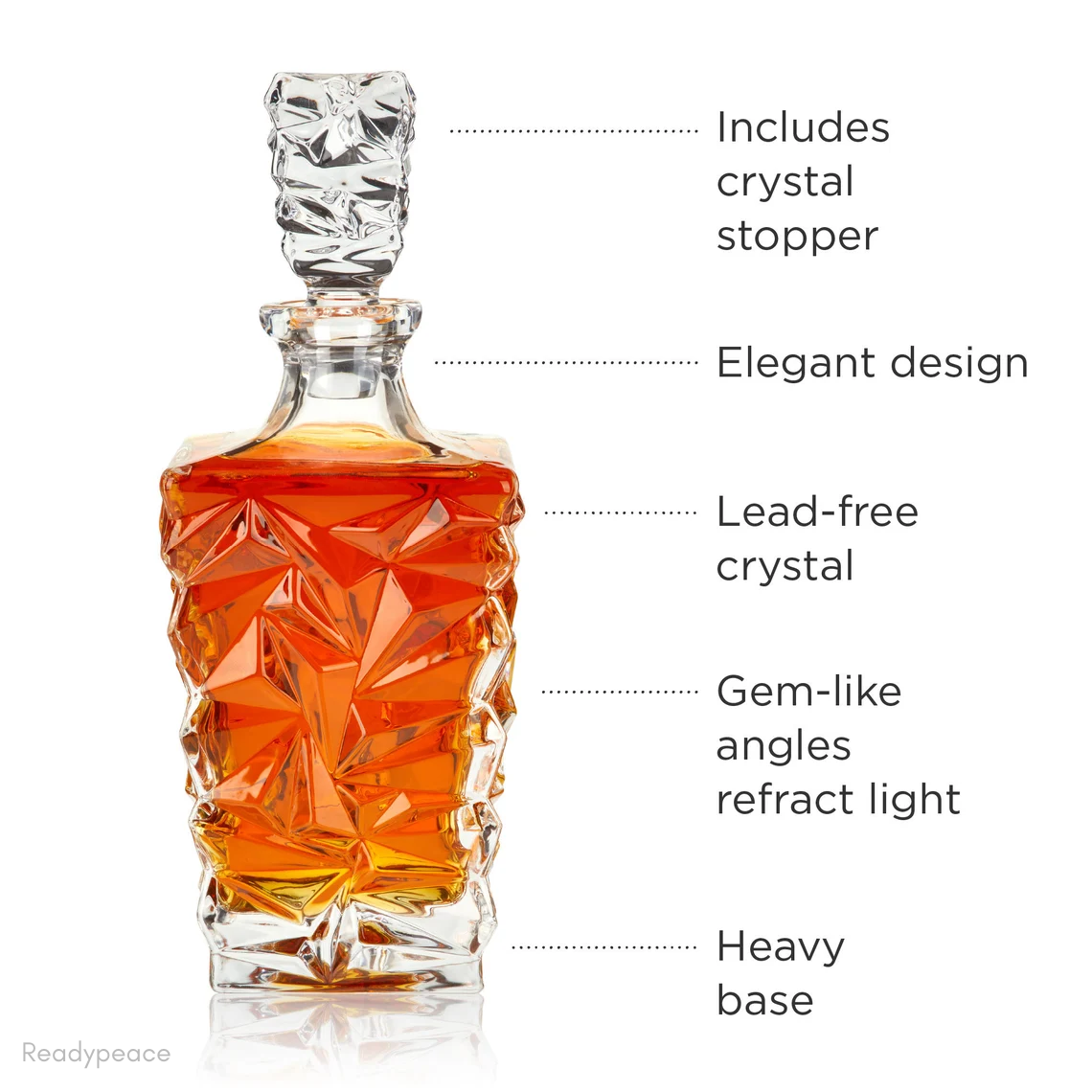 Diamond Whiskey Crystal Decanter
