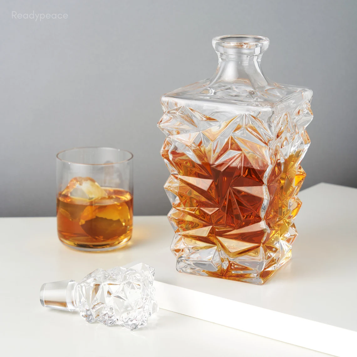Diamond Whiskey Crystal Decanter