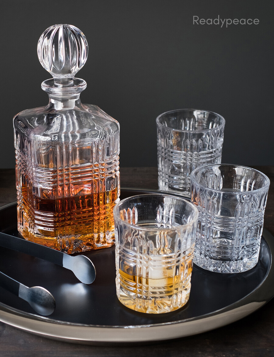 Emperor Crystal 7 Pcs Decanter Set with Glasses