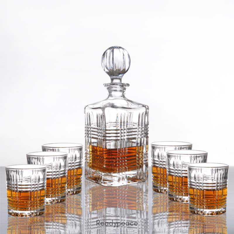 Emperor Crystal 7 Pcs Decanter Set with Glasses