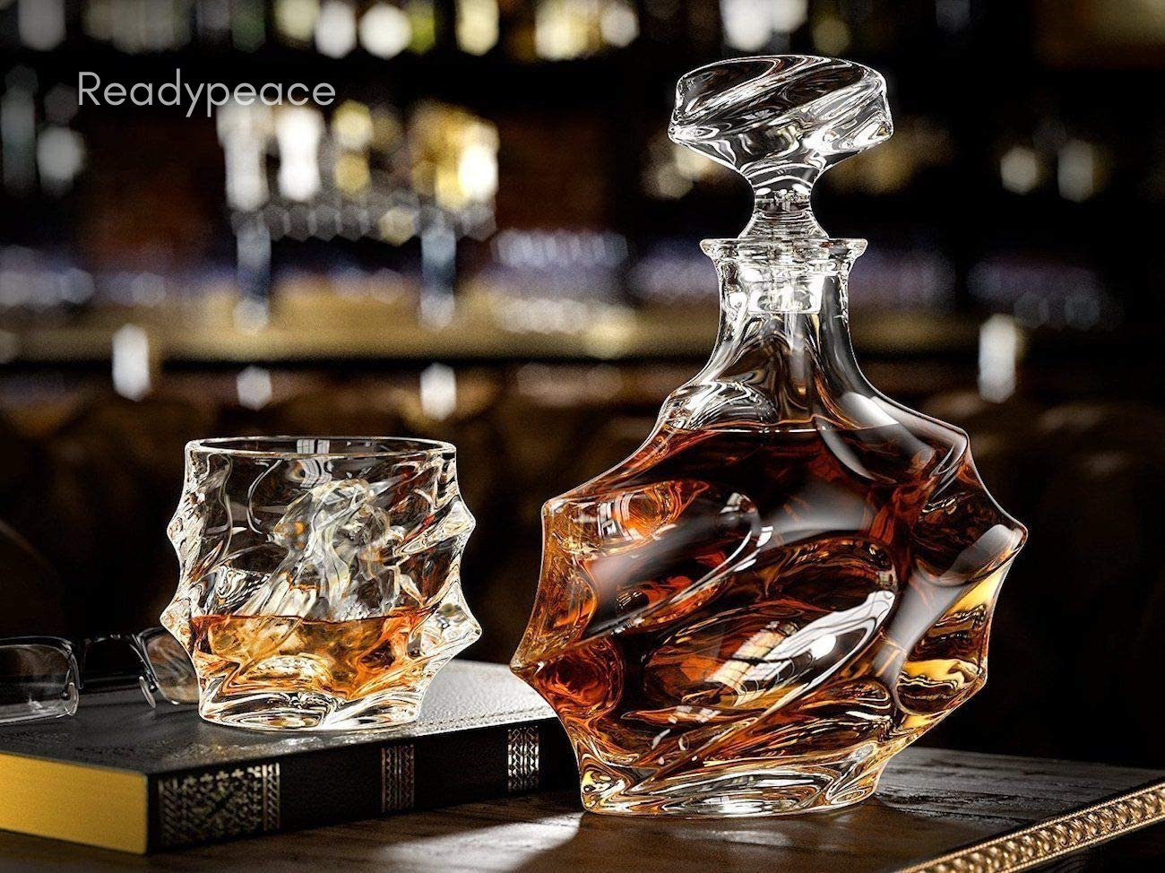 Everest 7 Pcs Crystal Decanter Set with Glasses