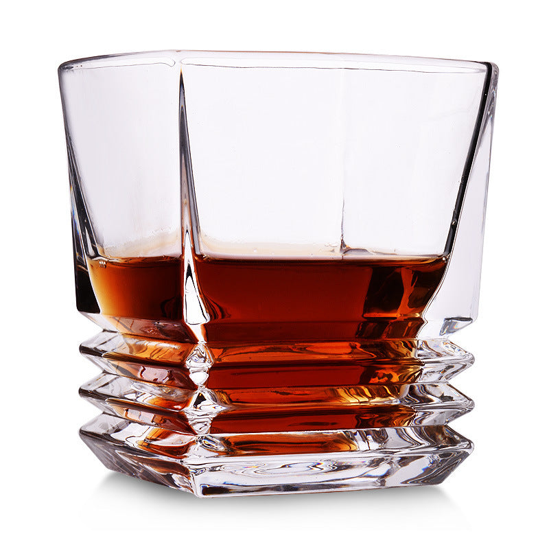 Luxury Square Rock Whiskey Glass