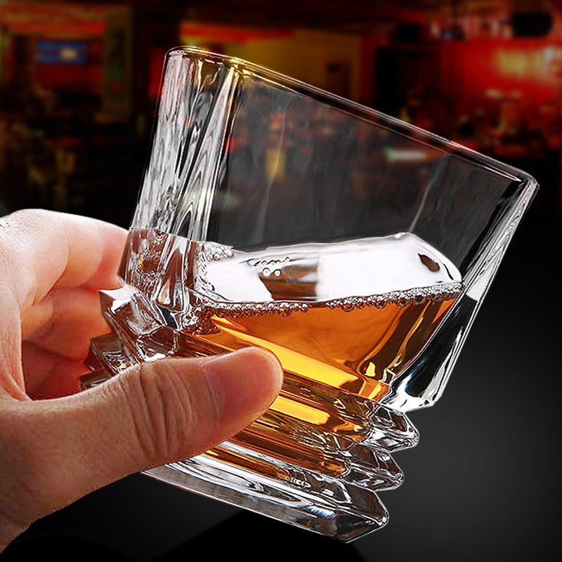 Luxury Square Rock Whiskey Glass