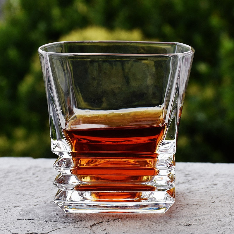 Luxury Square Rock Whiskey Glass