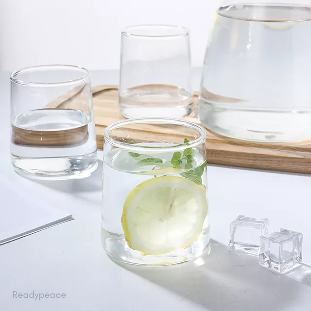 Aqua 7 Pcs Pitcher & Glasses Set with Log Ball Stopper
