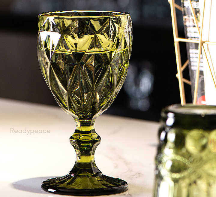 Royale Colored Glaring Stem Glasses (Set of 6)