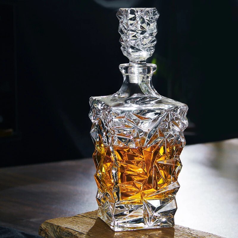 Diamond Whiskey Crystal Decanter
