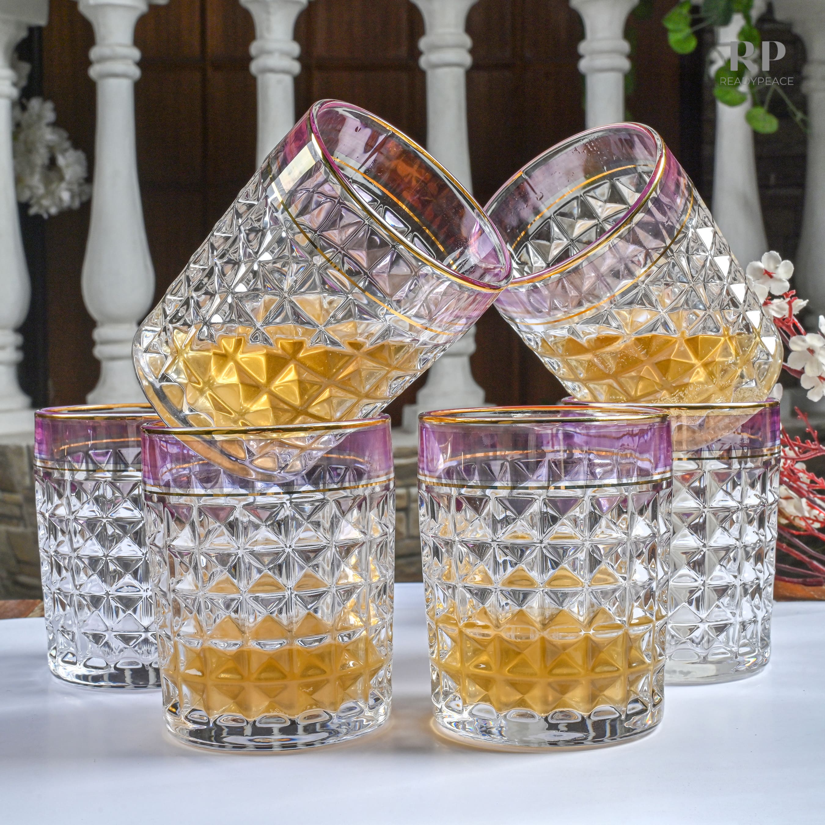 Titan Diamond Crystal Whiskey Glass (Set of 6)