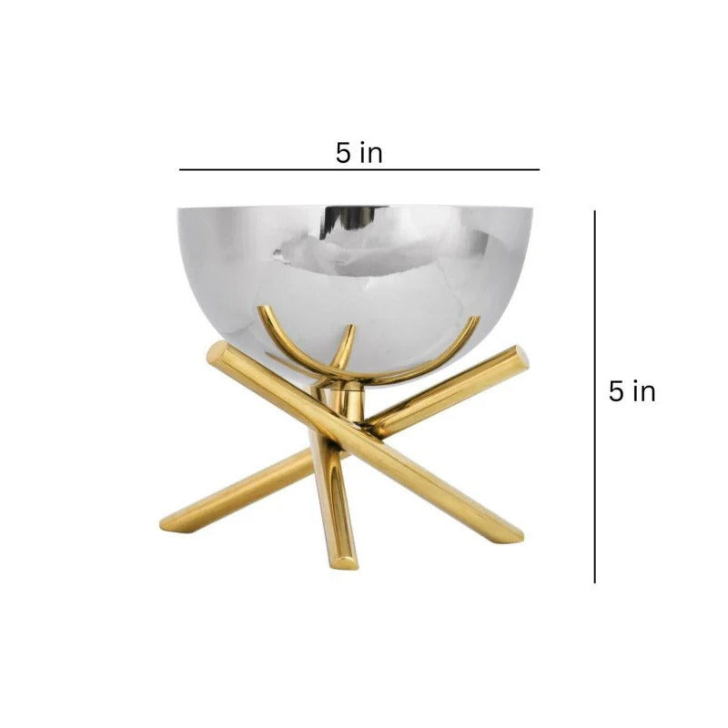 Amara Cross Leg Stainless Steel Bowl