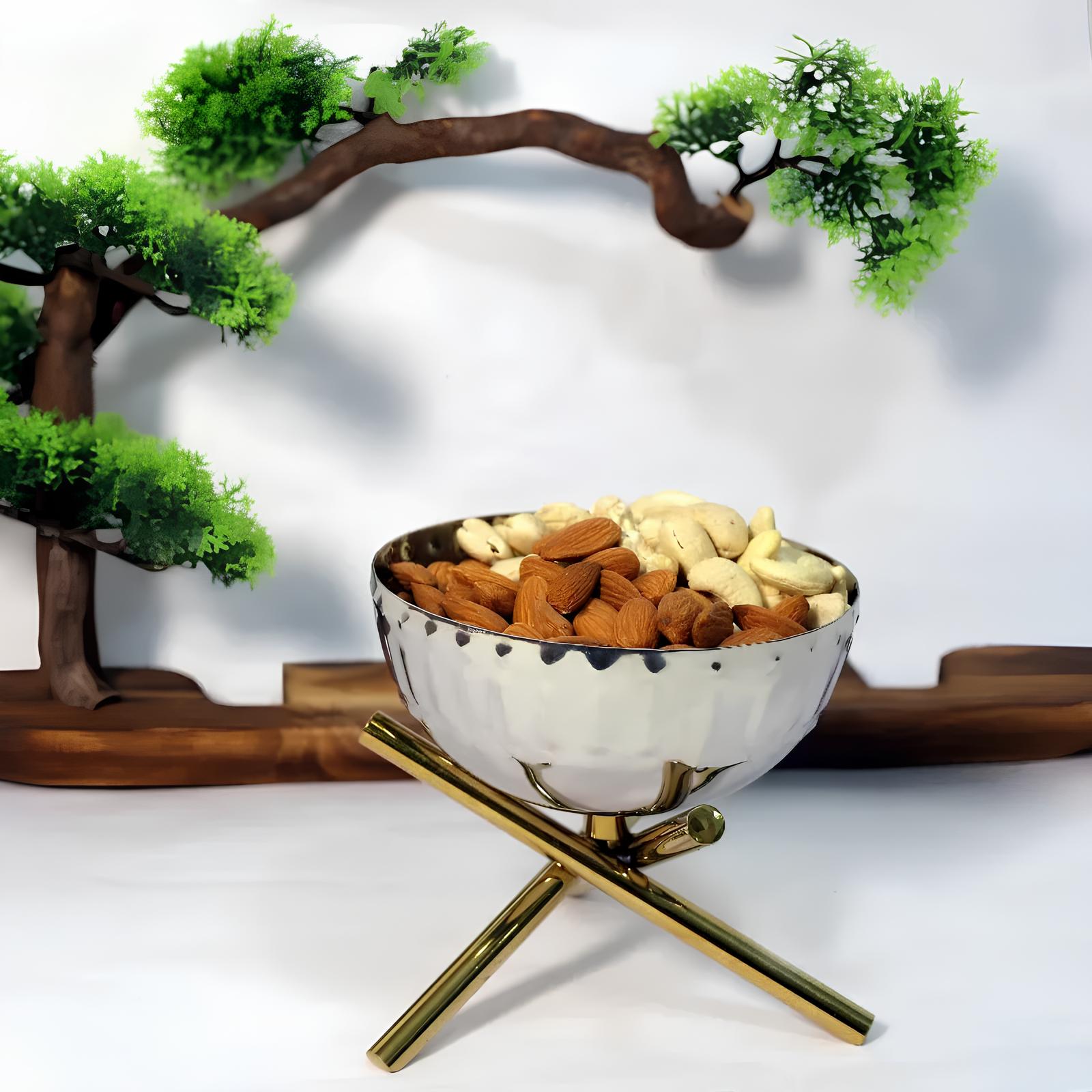 Amara Cross Leg Stainless Steel Bowl