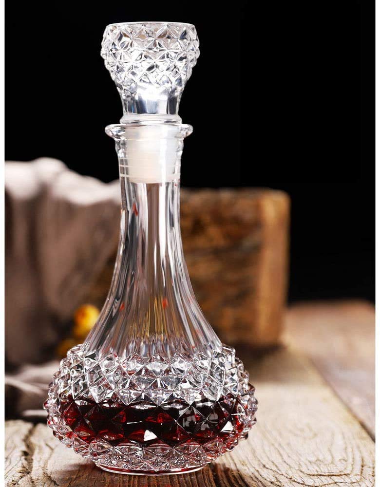 European Crystal Clear 7 Pcs Decanter & Glasses Set