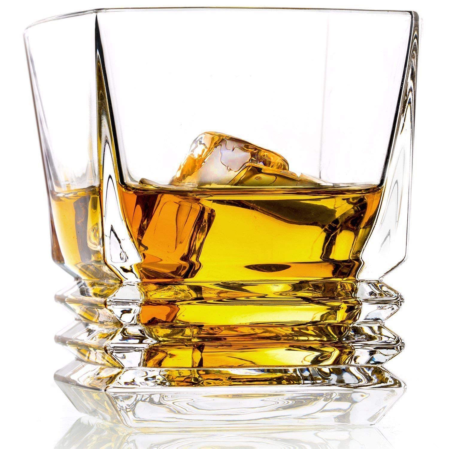 Luxury Square Rock Whiskey Glass