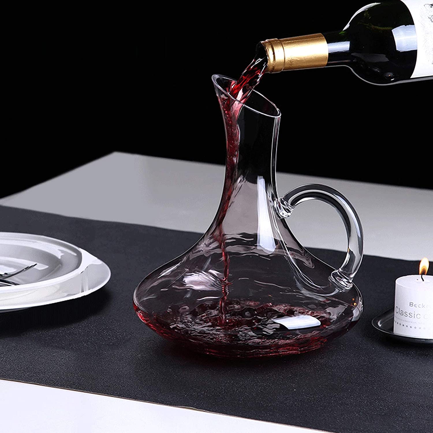 Cascade Wine Decanter with 4 Glasses