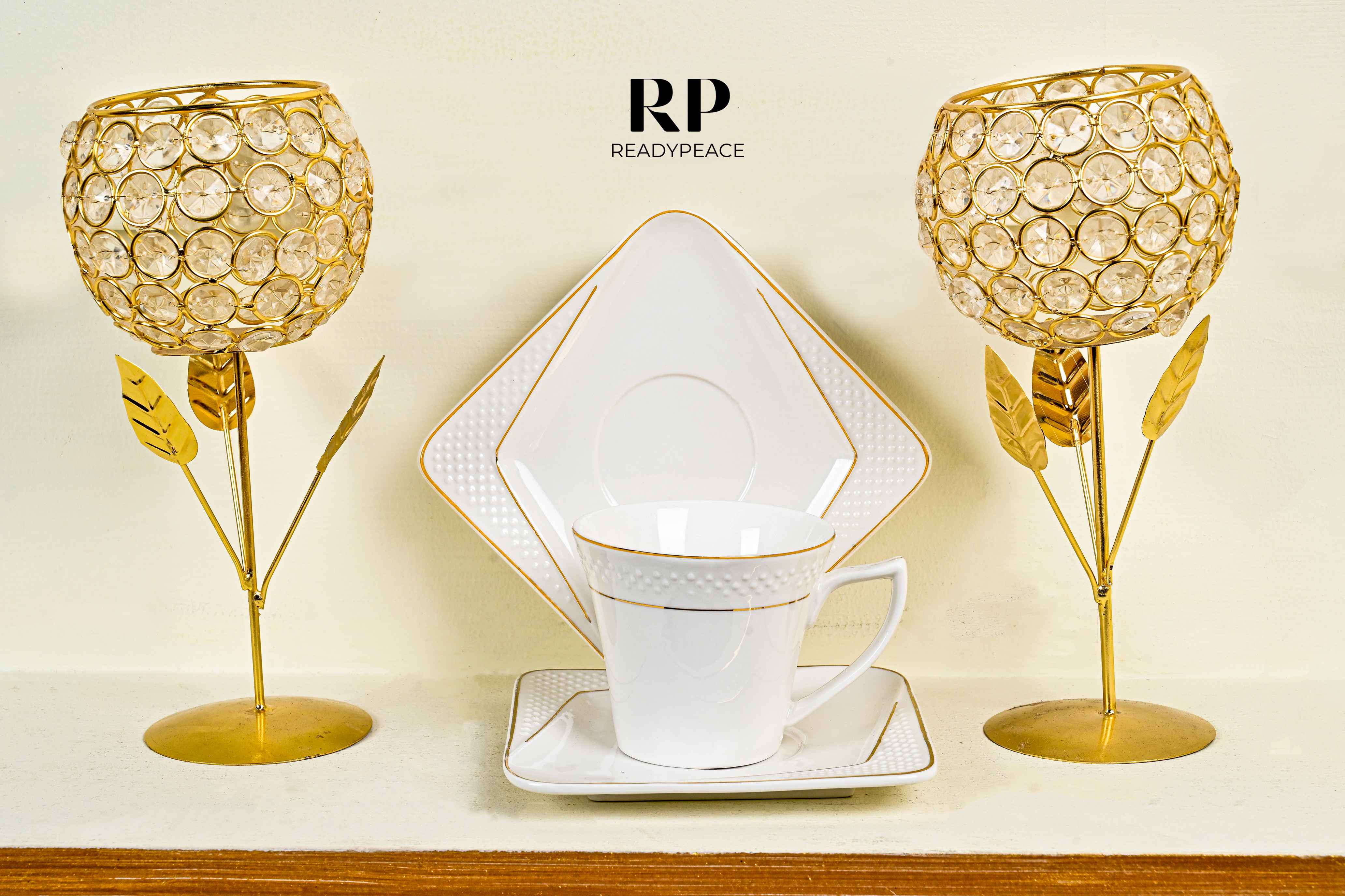 Divine Pearl Cup & Saucer Set of 6