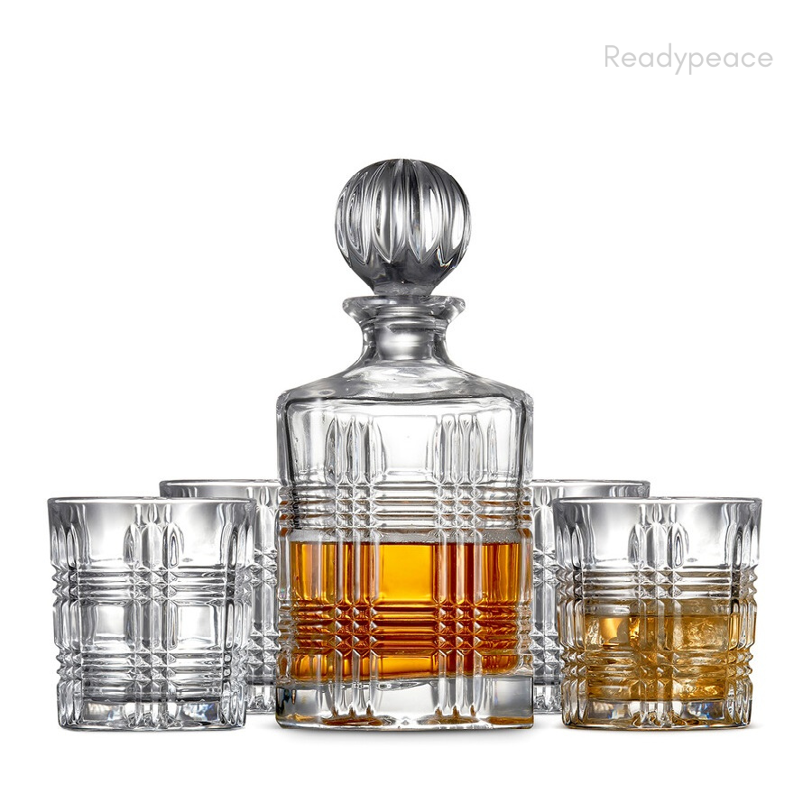 Emperor Crystal 7 Pcs Decanter Set with Glasses