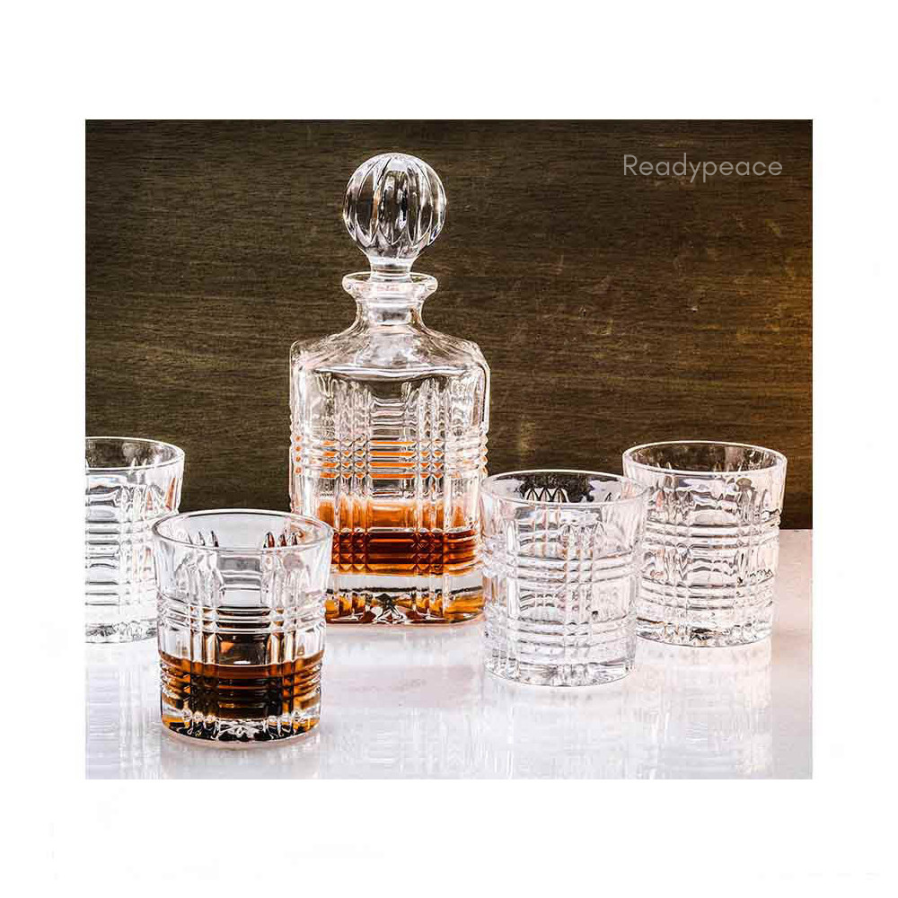 Emperor Crystal 7 Pcs Decanter Set with Glasses