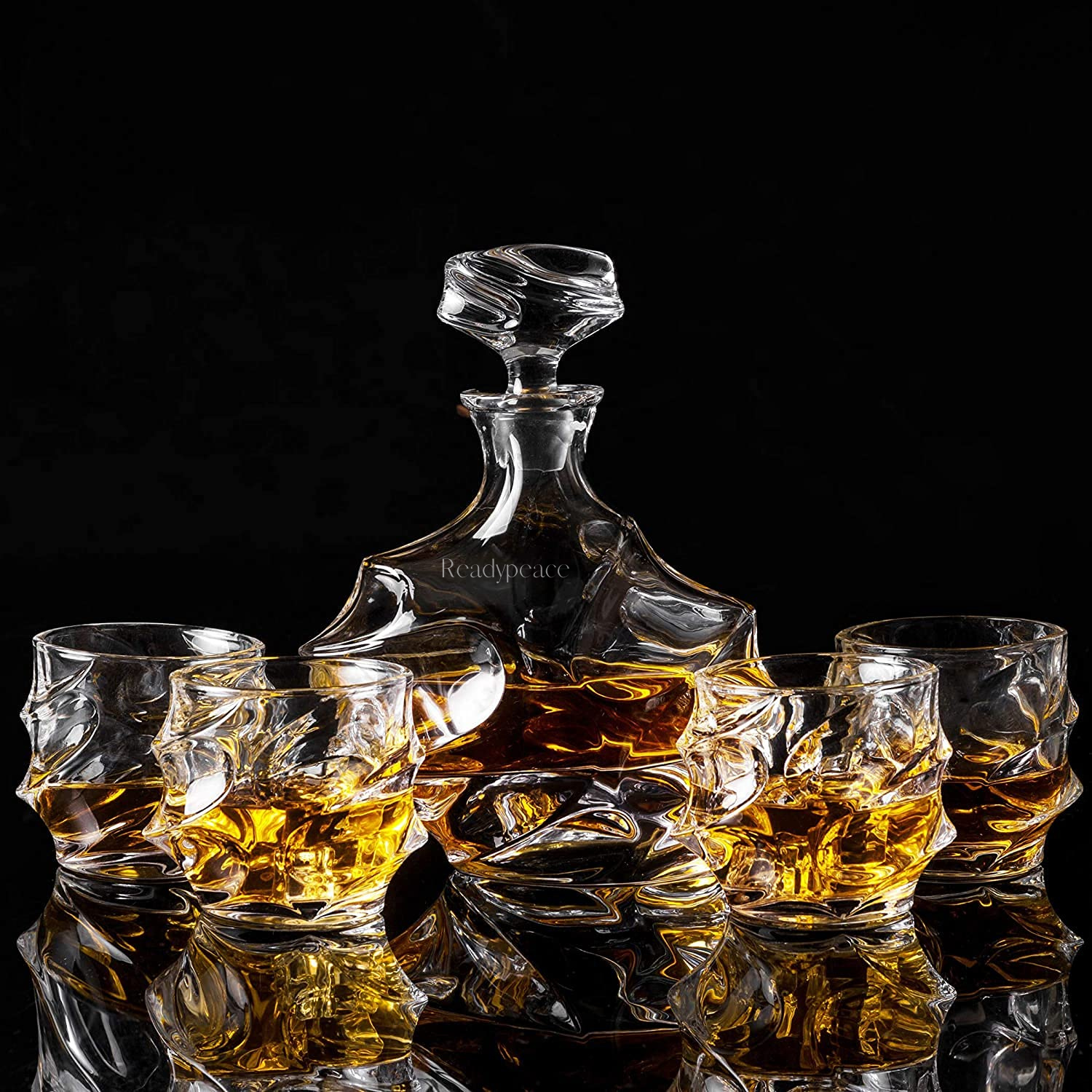 Everest 7 Pcs Crystal Decanter Set with Glasses