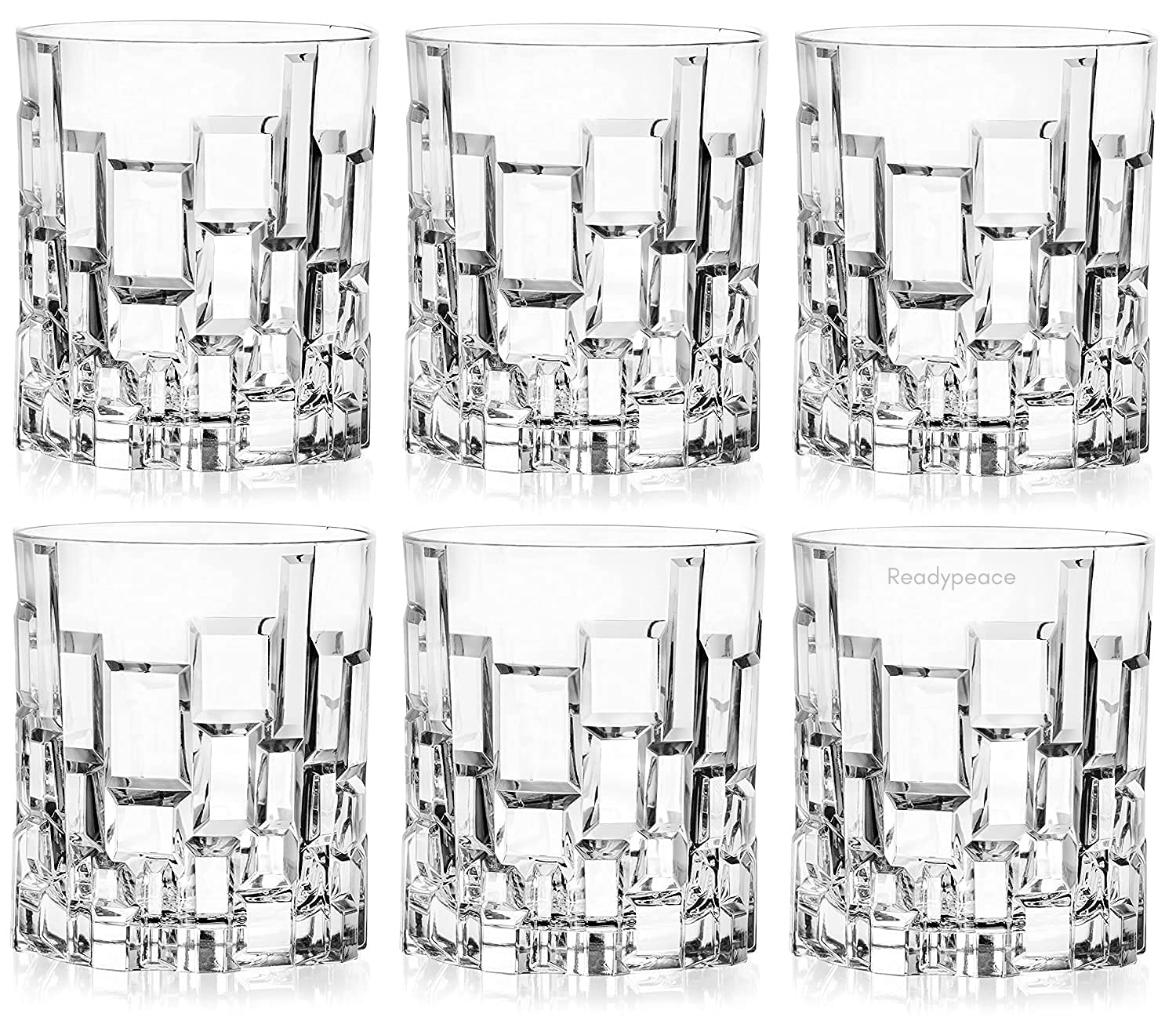 Illusive Rock Crystal Whiskey Glasses