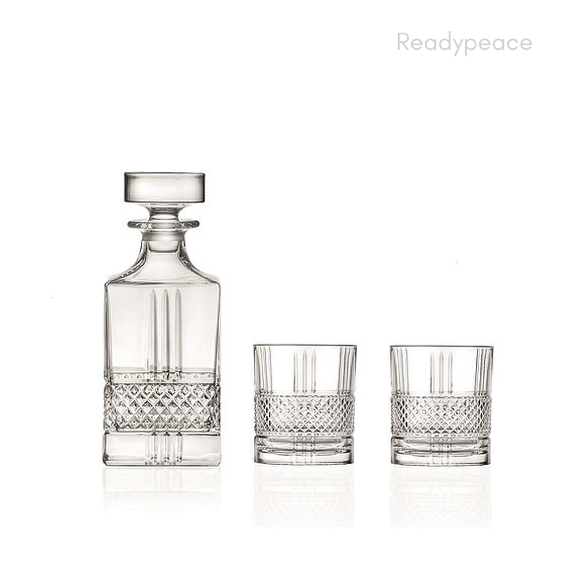 Pacific Royal 7 Pcs Crystal Decanter Set with Glasses