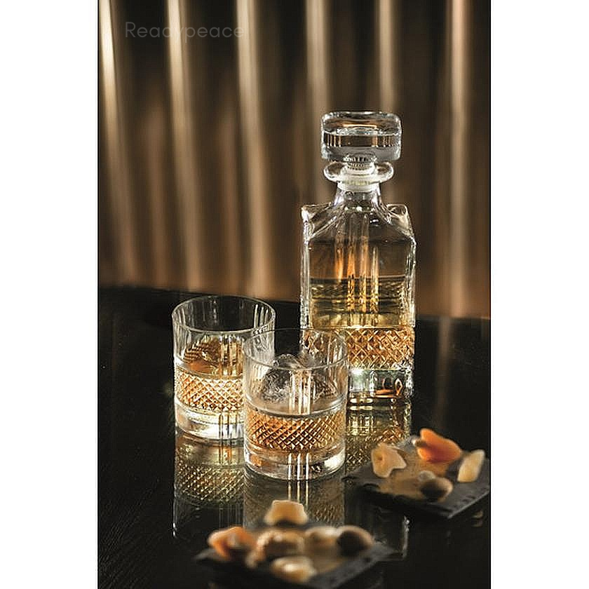 Pacific Royal 7 Pcs Crystal Decanter Set with Glasses