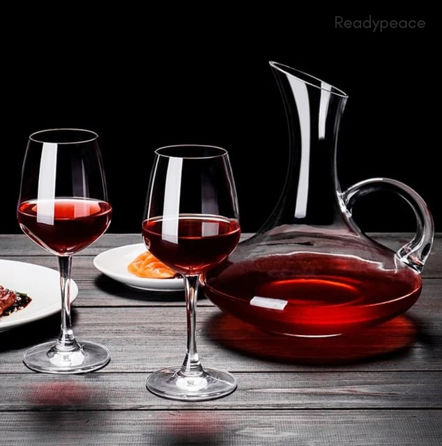 Luxe Touch Turkey Decanter Set with 6 Wine Glasses